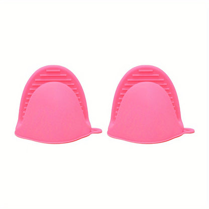 1 Pair Silicone Pot Holder Anti-scalding Clip Gloves - Non-slip Grip Kitchen, Dual hands, Suitable for Kitchen, Baking, Cooking Kitchen Essentials | Colorful Kitchenware - Non-slip Bowl Clip