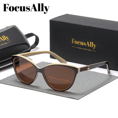 Women's Retro Cat Eye Glasses with TAC Lenses & PC Frame