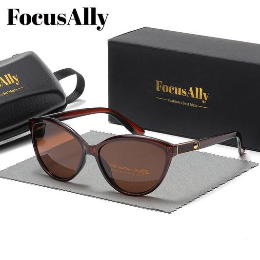 Women's Retro Cat Eye Glasses with TAC Lenses & PC Frame