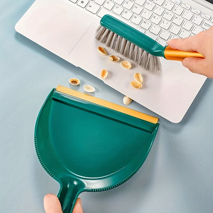 1pc Mini Broom and Dustpan Set, Household Small Broom and Dustpan Set, Plastic Shovel Brush, Camping Broom, Cleaning Small Broom, Combination Creative Cleaning Tools