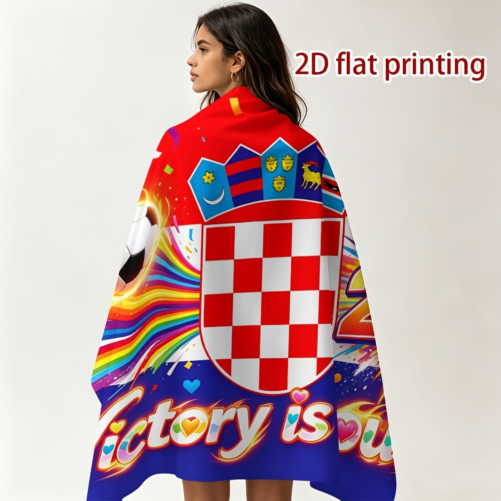 Croatia 2026 Football Flag - Vibrant, Fade-Resistant Polyester