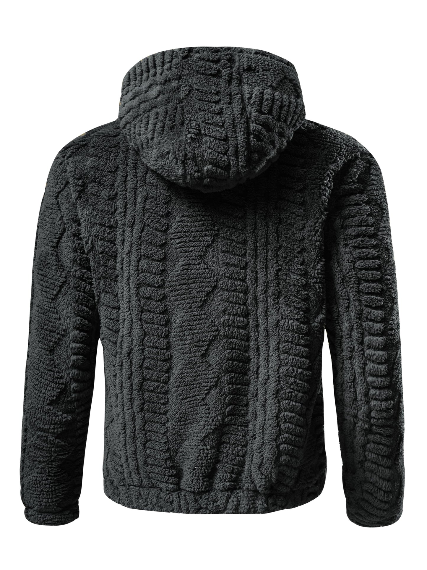 [Elson OBM] Solid Color Fashion Hooded Jacket, Long Sleeve Zip-Up Outerwear, Windproof and Warm, Comfortable for Autumn and Winter, Ideal as a Gift