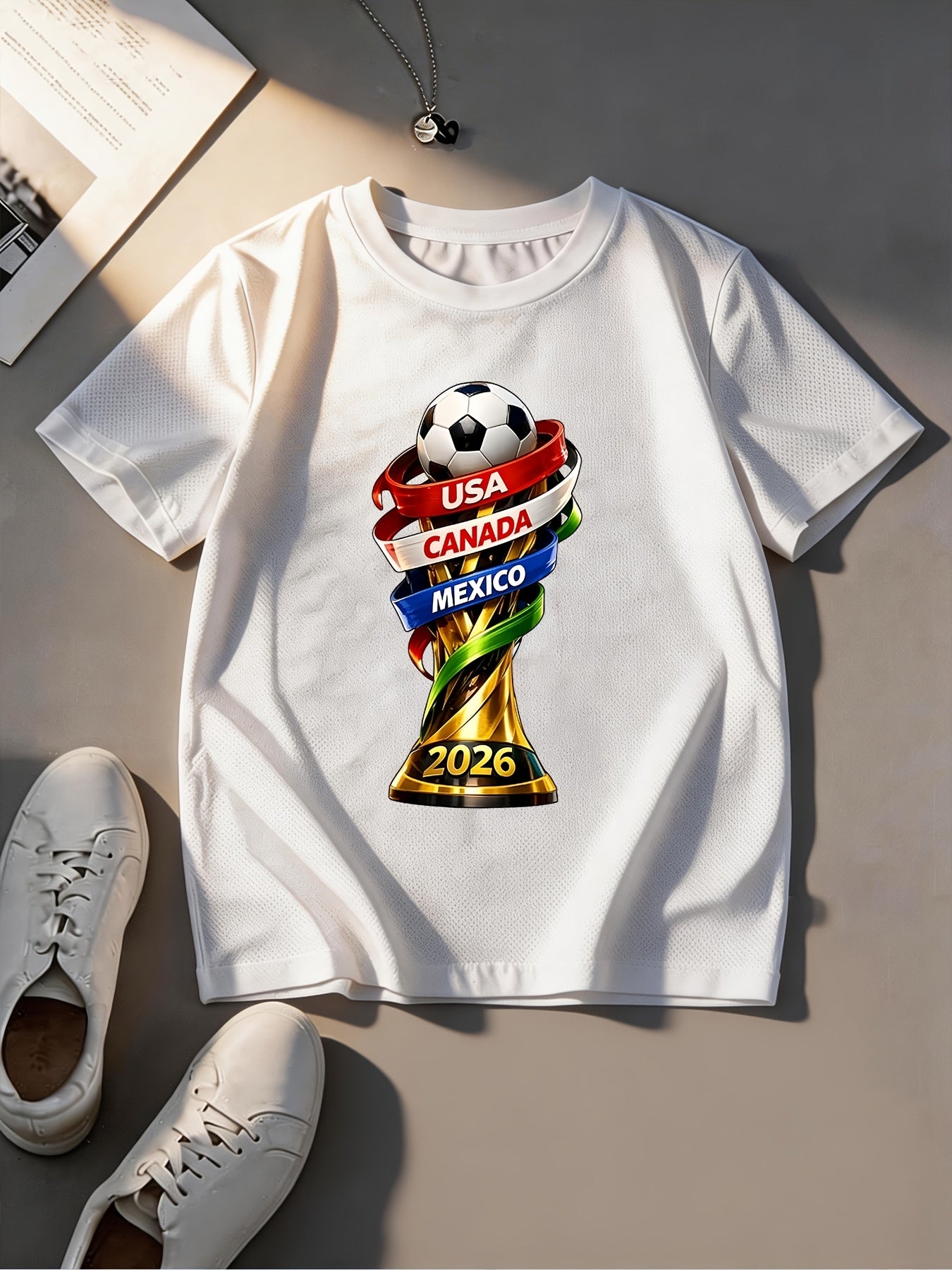 2026 FIFA World Cup Boys Mesh T-Shirt - Summer Sportswear