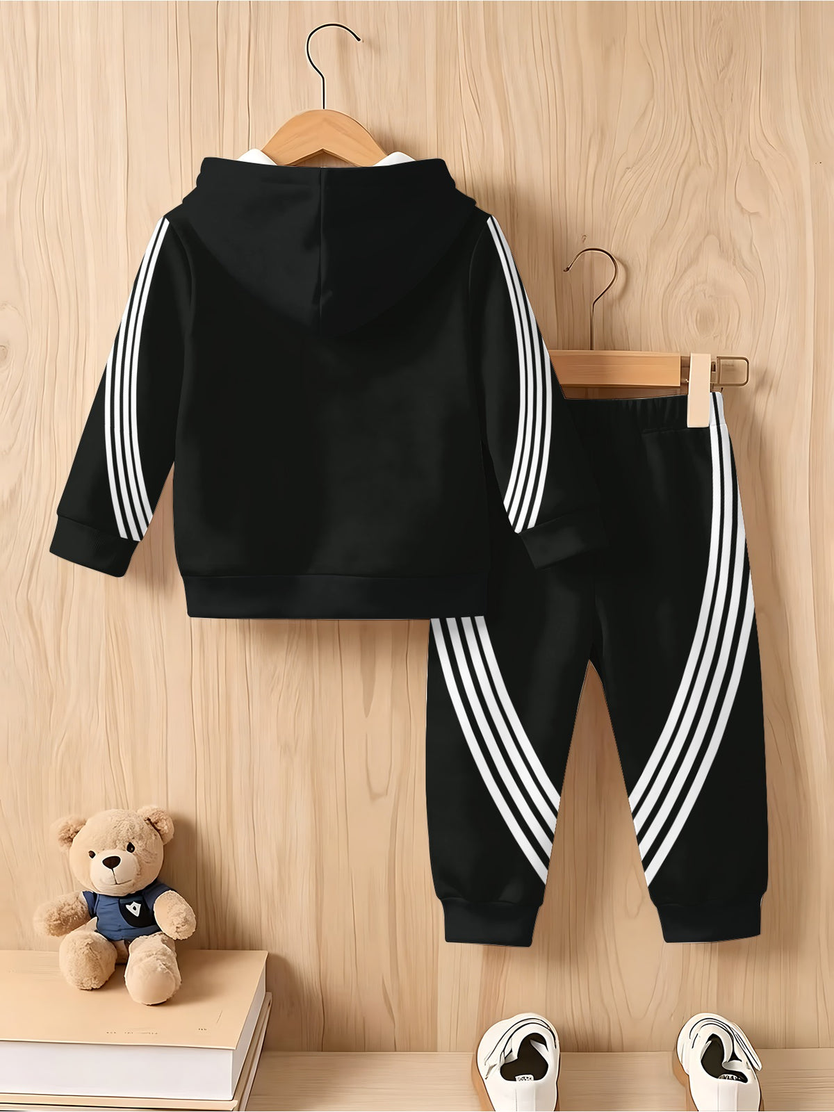 Boys Hoodie Set Casual Lightweight Soft Polyester for Spring/Fall - ayq