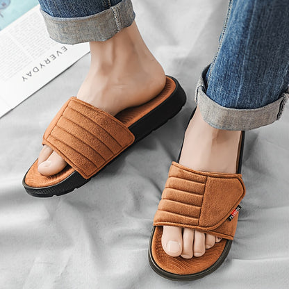 Comfortable All-Season Microfiber Couple's Casual Slippers