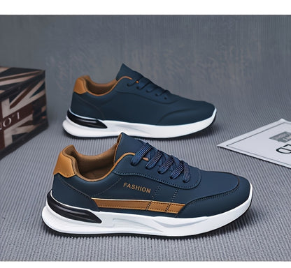 Men's Road Running Shoes, Large Size Men's Outdoor Hiking Shoes, Lace-up Walking Shoes, Training Shoes, Low-top Running Shoes, Trendy Skate Shoes, Student Casual Sneakers for Spring, Summer, Autumn, and All Seasons