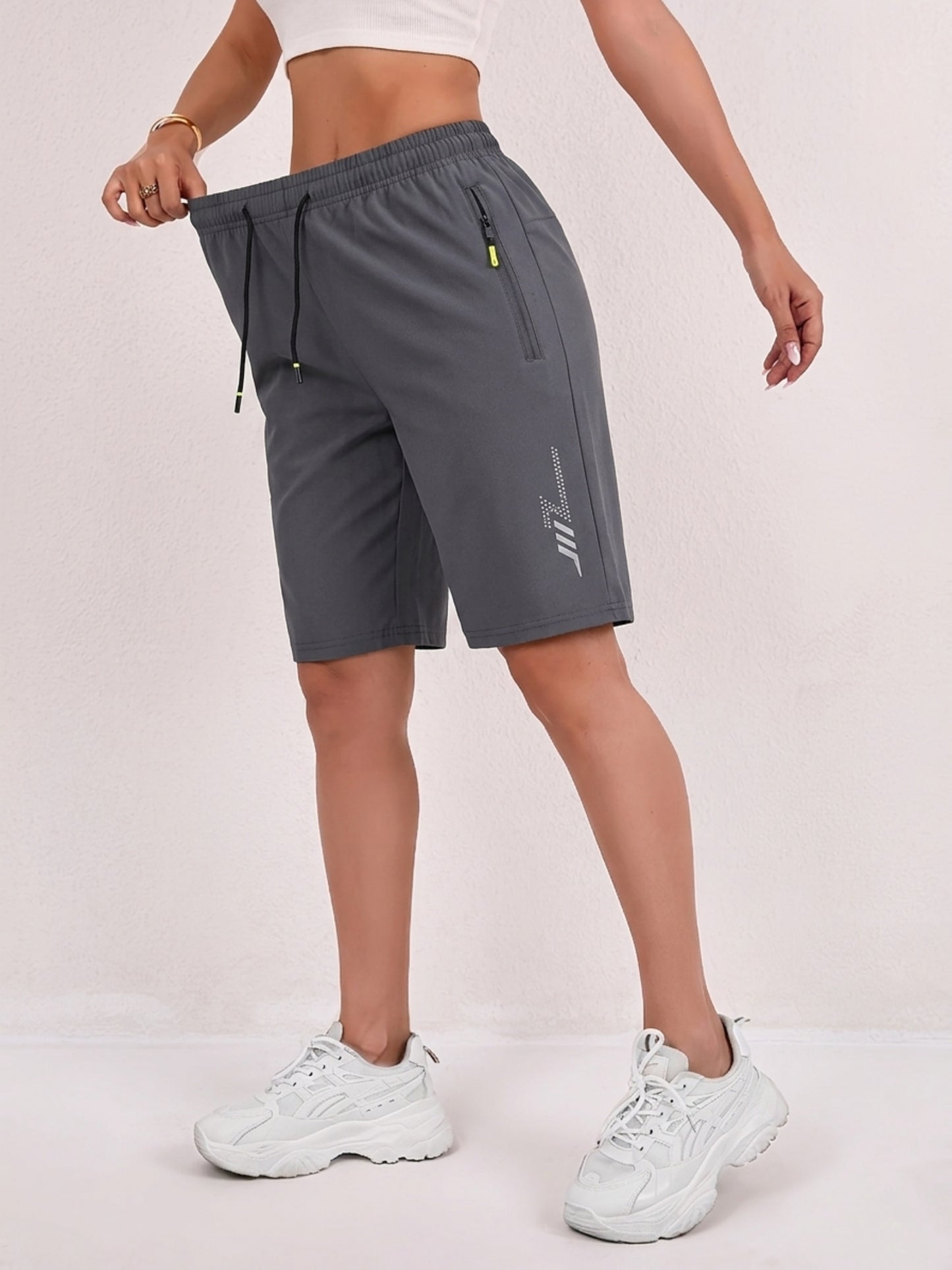 Women’s Lightweight Summer Bermuda Shorts with Drawstring Waist