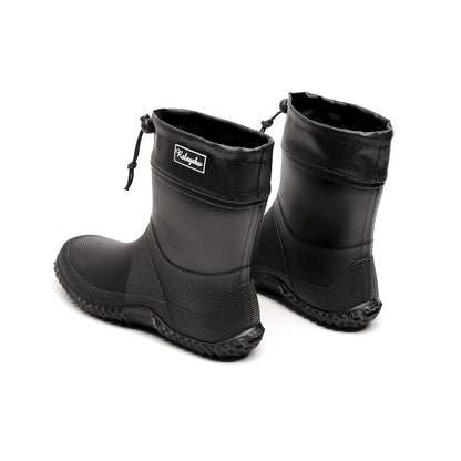 Men's Lightweight Non-Slip PVC Rain Ankle Boots for Outdoor Work