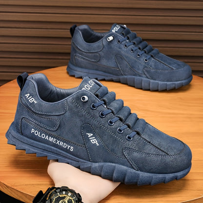 Men's Slip-On/Lace-Up Casual Shoes - All-Season Non-Slip Cushioned PVC Sole, Low-Top Athletic Sneakers Grey/ for Gym, Office, Everyday - Durable Canvas Upper  Non-Slip Grip Outsole, Grip Enhancing Footwear, Comfortable Lined
