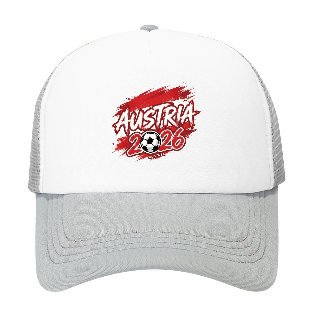 Austria 2026 Soccer Trucker Hat - Breathable Polyester Cap