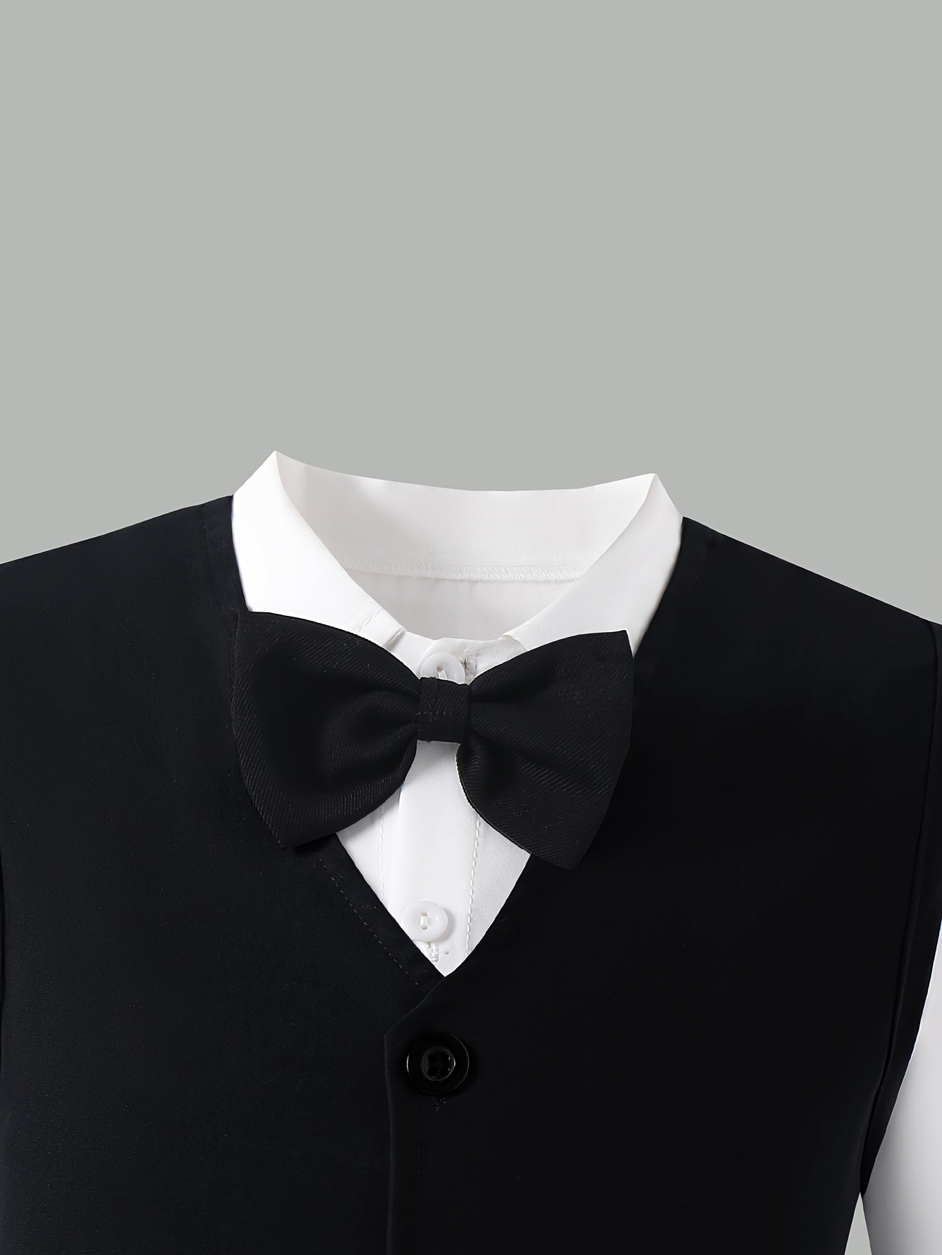 Boys' Slim Fit Formal Vest and Pants Set for Spring Summer