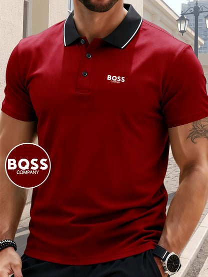 S8 Men'S Quick-Dry Polo Shirt | 4518 Stylish BQSS Design, Airy And Comfortable for Workouts, Casual Wear, And Trendy Lightweight And Sturdy Top with Short Sleeves And Button Features - ayq