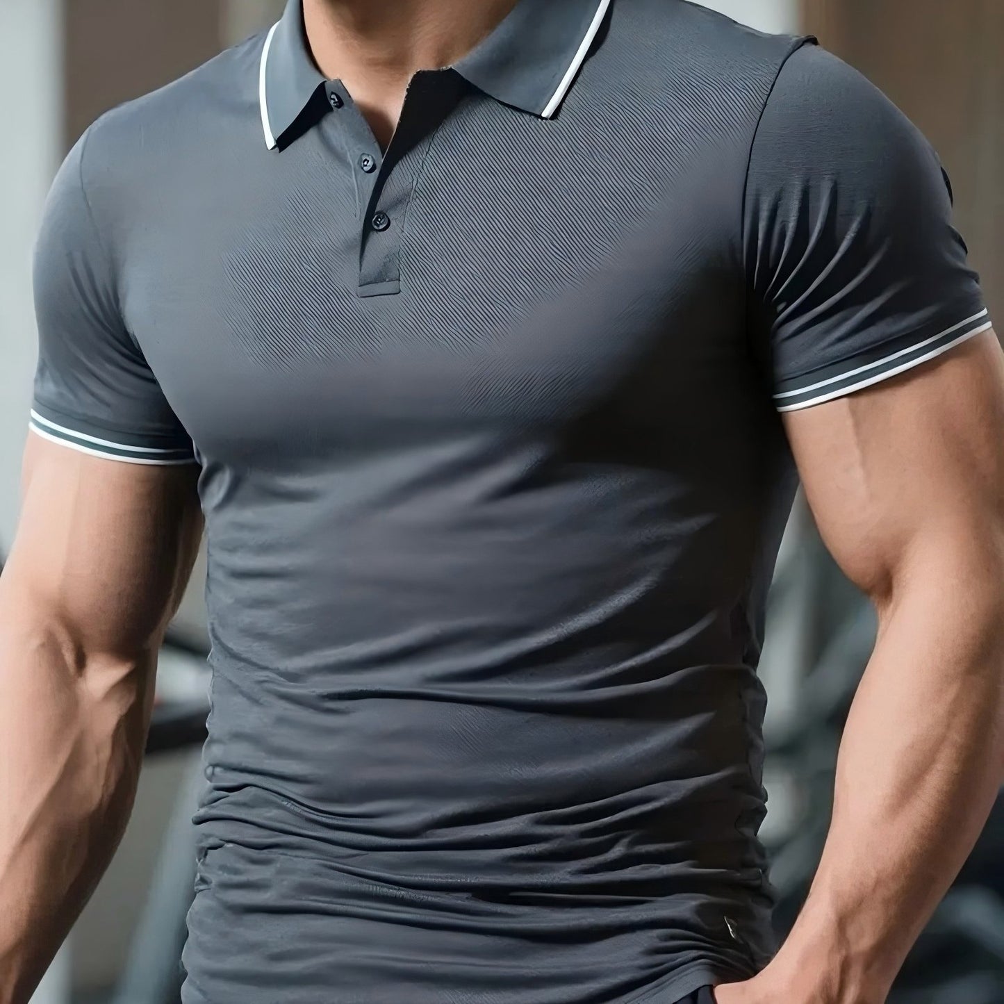 Men'S Quick-Dry Polo Shirt with a Collar for Summer - Breathable, Quick-Drying, Buttoned, Suitable for Beach, Golf, And Casual Office Wear, Smooth Texture Beach Tee - ayq