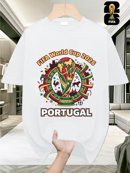Men's 2026 FIFA World Cup USA-Canada-Mexico T-Shirt, Casual Fit