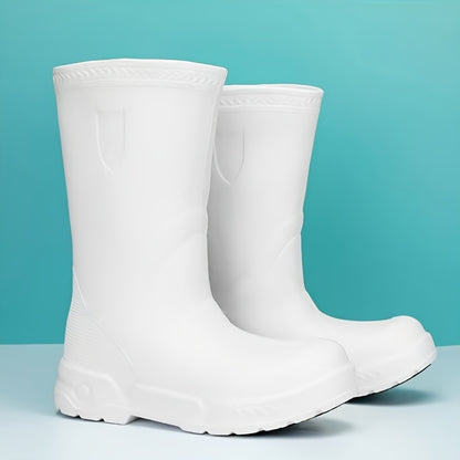 Men's Tall Lightweight Waterproof EVA Rain Boots for Outdoor