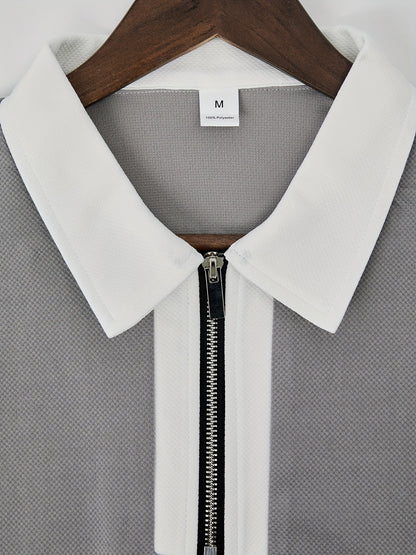 Men's Casual Two-Piece Set - Stretch Comfort Fabric - Suitable for Spring/Autumn Seasons - ayq