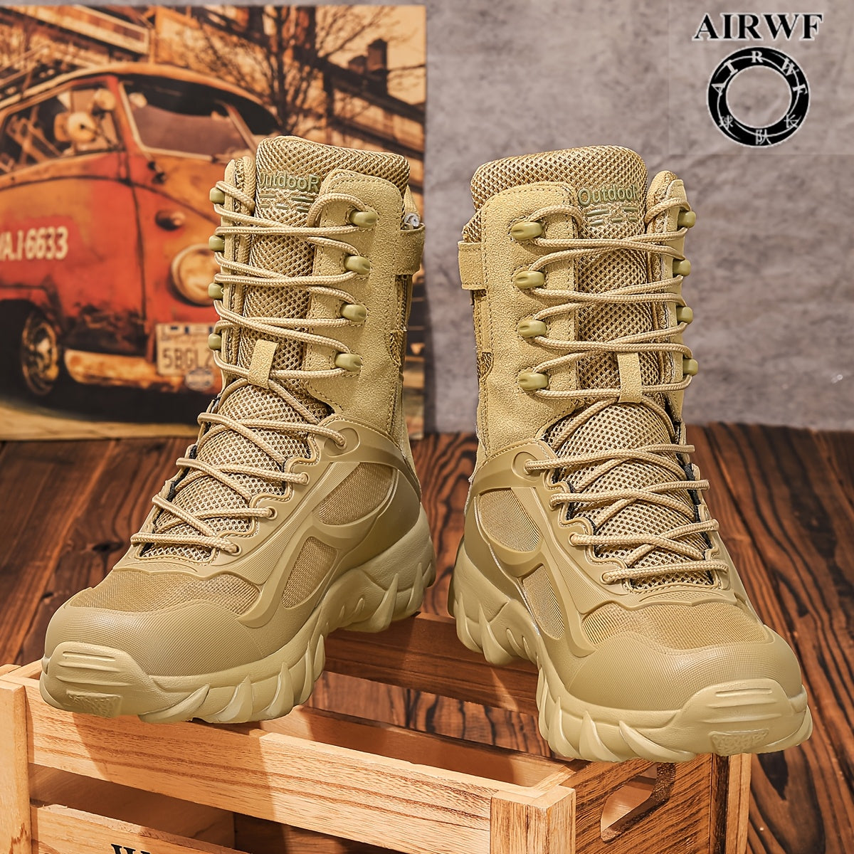 Men's Lightweight Breathable Tactical High-Top Boots
