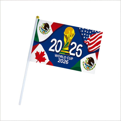 FIFA 2026 World Cup Fan Handheld Flag, USA-Mexico-Canada Design