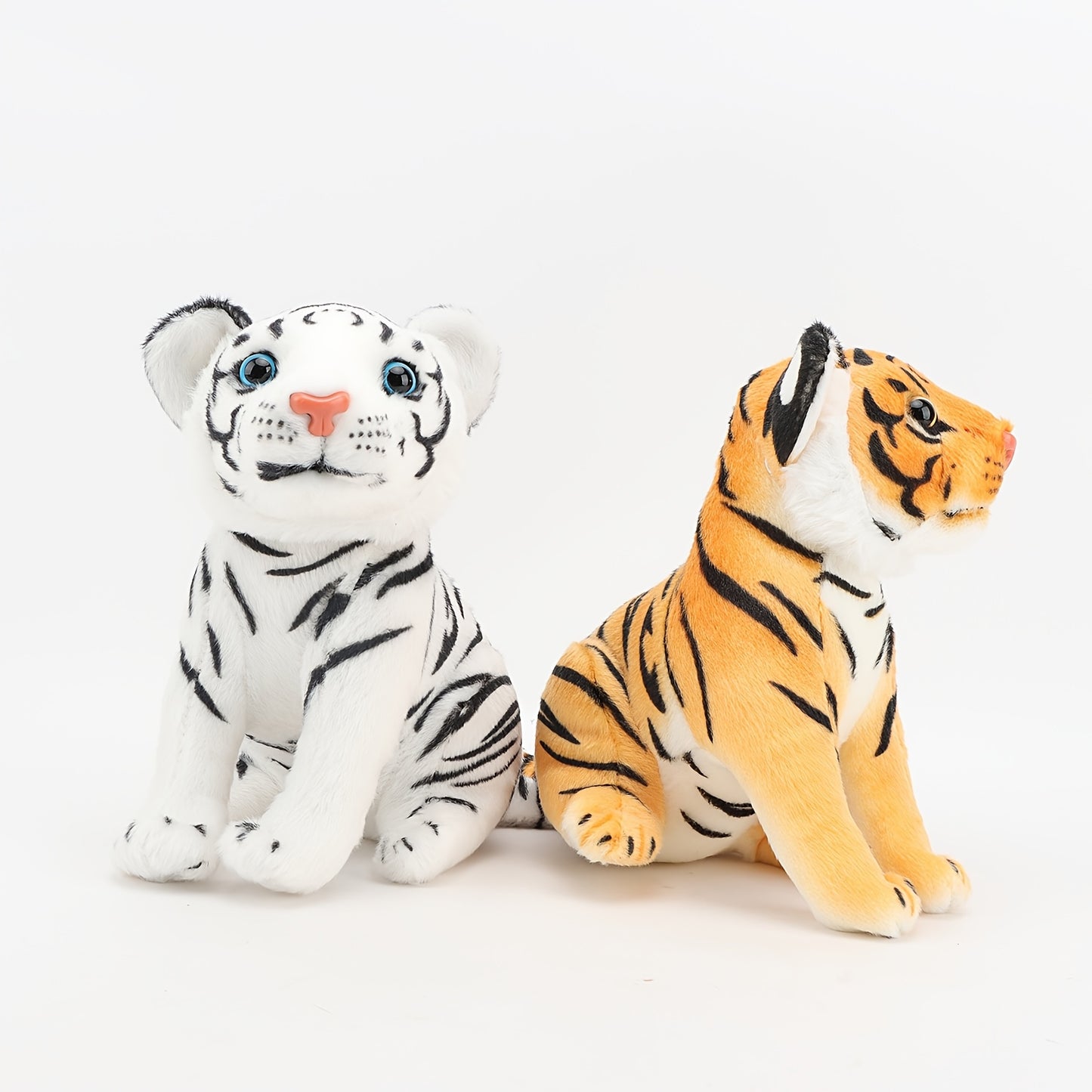 23Cm/9.05In Plush Toy of a Simulation Tiger, Made from Polyester Fiber, Themed Around Anime, Perfect for Teenagers, Suitable for Living Room Decoration, And Ideal for Gifts on Birthdays, Christmas, Valentine'S Day, And Other
