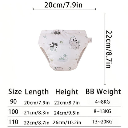2pcs Kids Potty Training Pants with Leak-Proof Cotton, Unisex