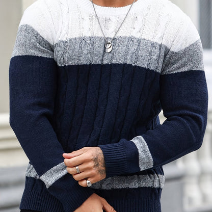 New Fashion Versatile Casual Men's Knit Pullover