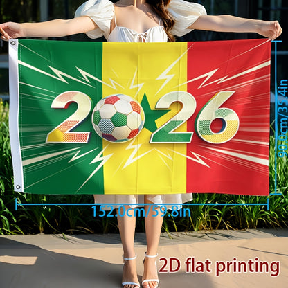 Senegal Football Fan Flag Single-Sided Polyester Banner