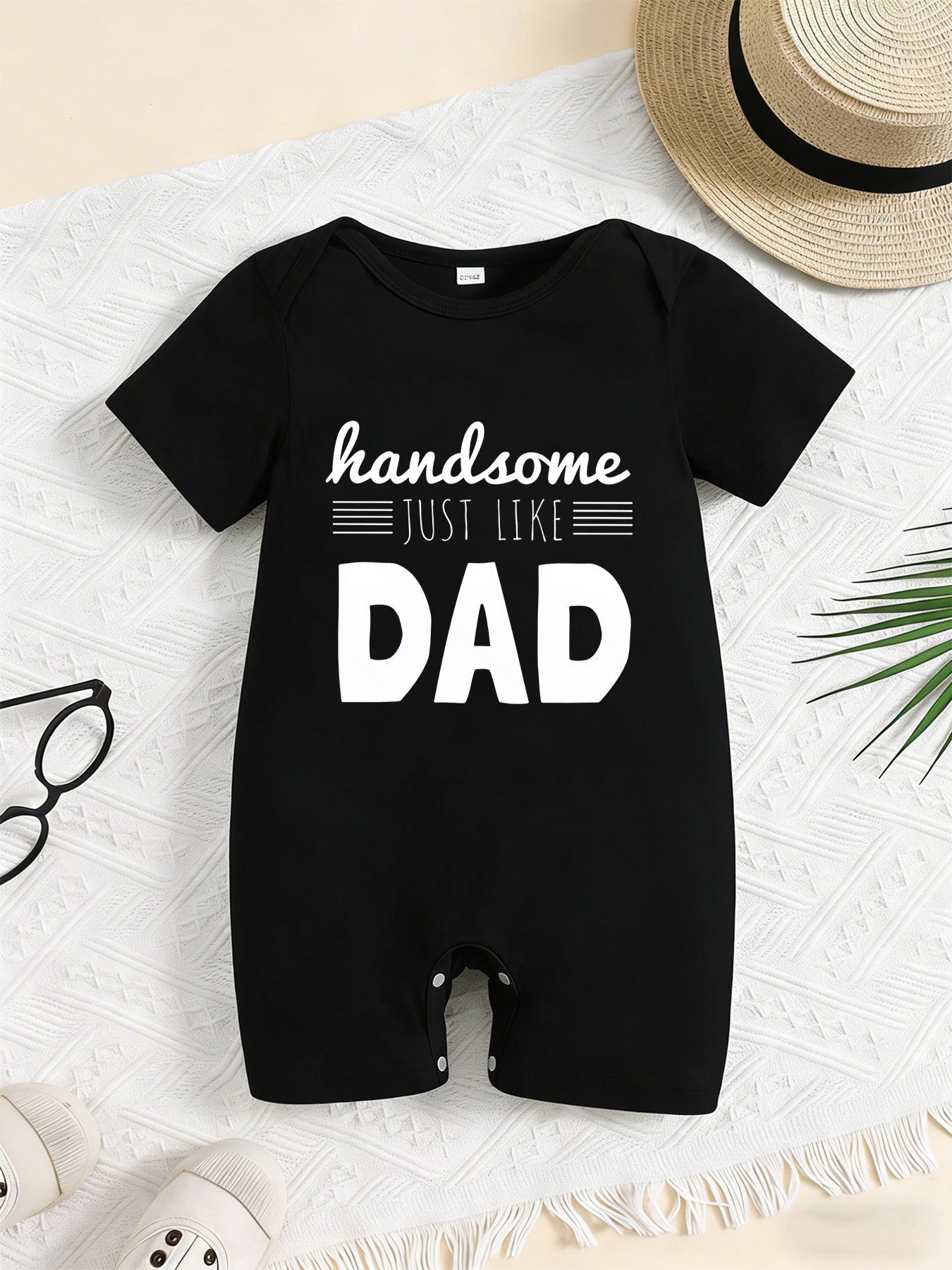 Baby Boy Summer Bodysuit with Cartoon Print - Soft Cotton Onesie
