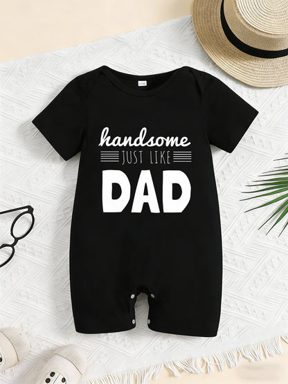 Baby Boy Summer Bodysuit with Cartoon Print - Soft Cotton Onesie