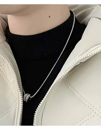 Men'S Heavy-Duty Winter Jacket with Full-Zip Hooded Coat - Thermal Insulated Cold Weather Outerwear, Full-Zip Closure & Zippered Pockets, Machine Washable