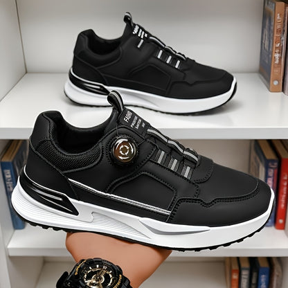 [sneakers] Men'S Large Size Running Shoes | Casual Sports Footwear, Cross-Training, Low-Top, Faux, Lace-Up, All-Season, Solid Color