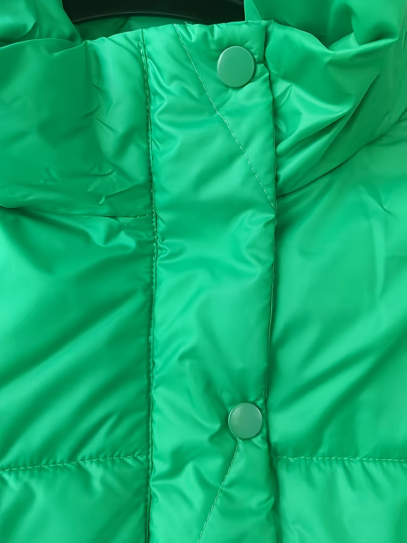 Women'S Stylish Winter Zip-Up Hooded Jacket - Casual Thickened Outerwear with Pockets, Long Sleeve, Non-Stretch Fabric, Solid Color, 100g/m², Perfect for Cold Weather, Winter Clothes