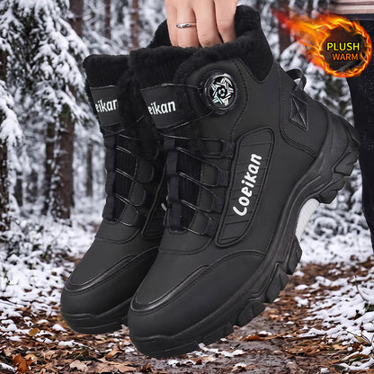 Men's Lightweight Winter Work Boots with Warm Lining & Non-Slip Sole