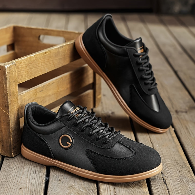 LOEIKAN Men'S Low-Top Sports Casual Shoes | Comfortable, Fashionable, Versatile for Outdoor and Street Wear, Faux Upper, PVC Sole, Lace Closure - ayq