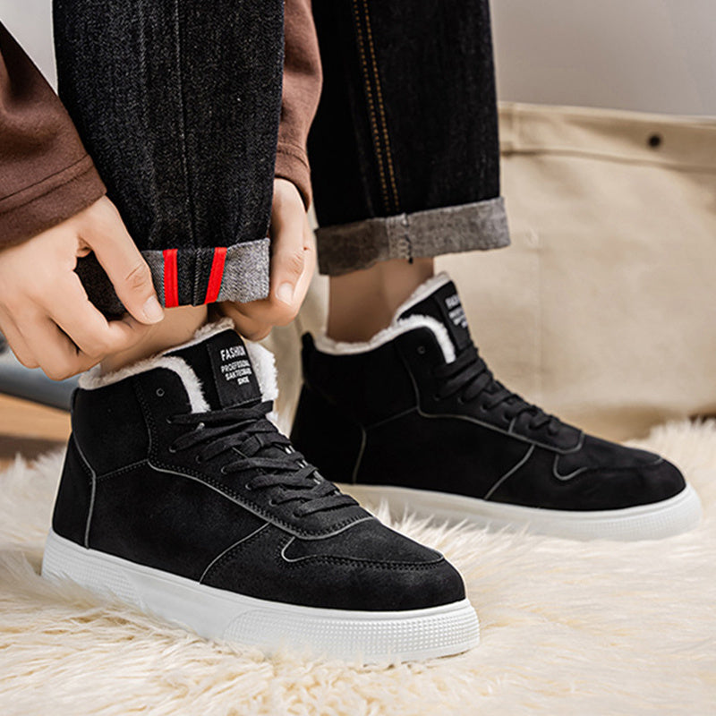 Men's Retro Winter Casual Sneakers with Soft Rubber Sole