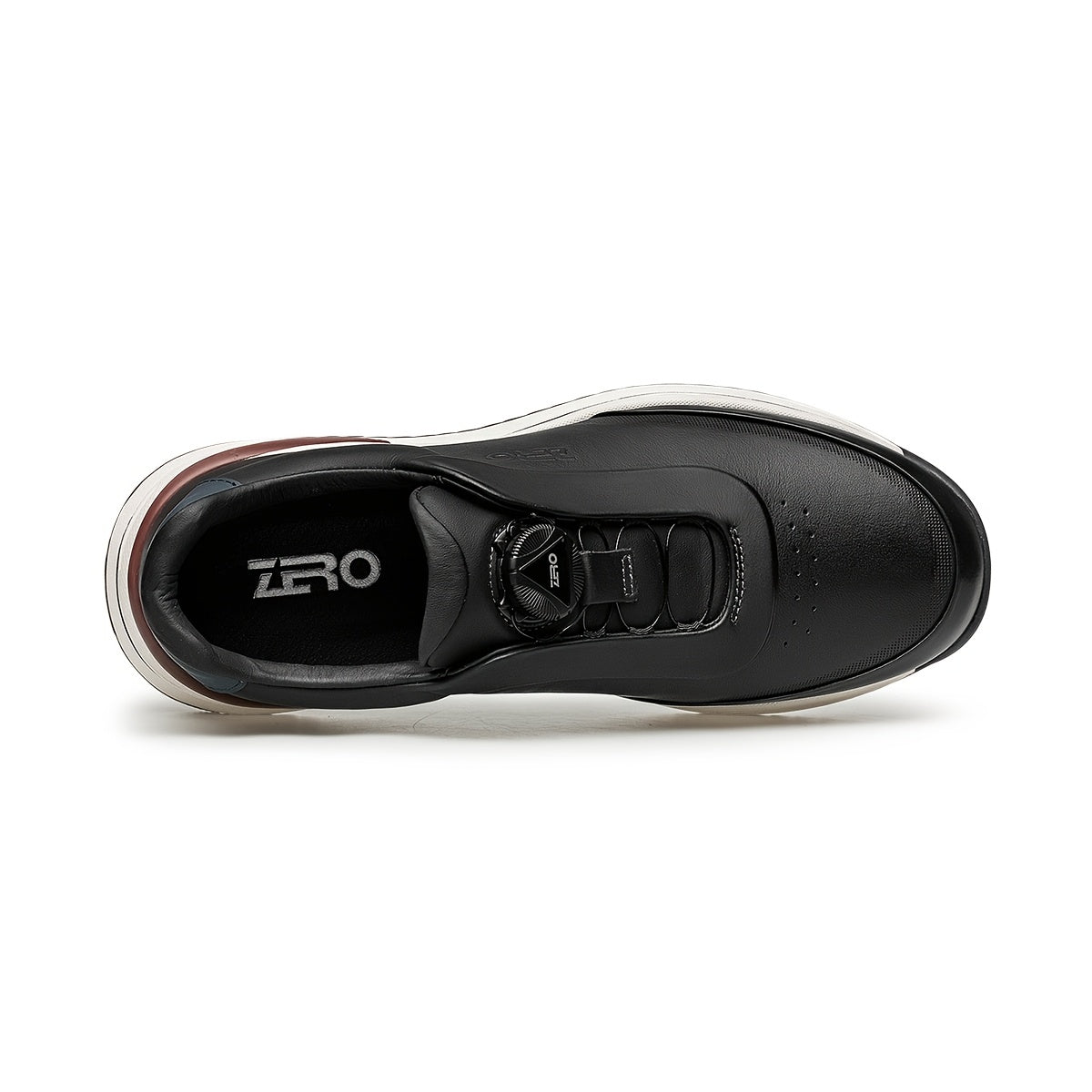Men's Lightweight Casual Leather Shoes with Cushioning Slip-On