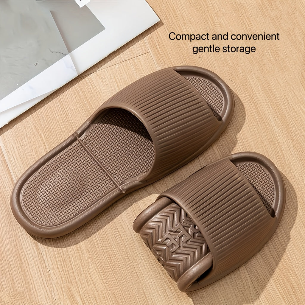 Unisex EVA Casual Summer Slippers with Non-Slip Ribbed Sole