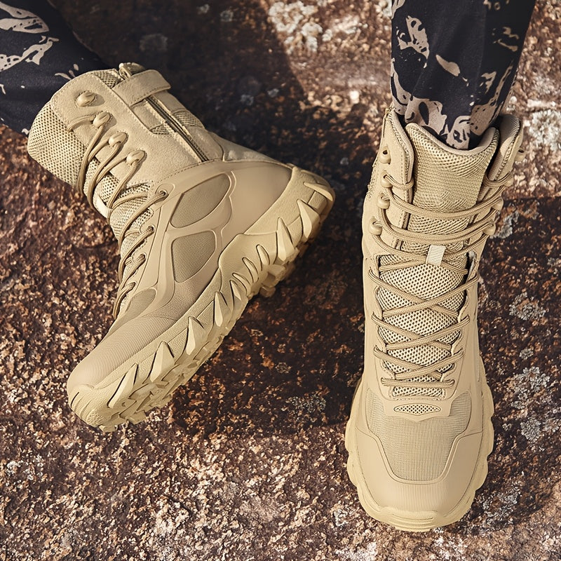Men's Lightweight Breathable Hiking Boots with Anti-Slip Sole