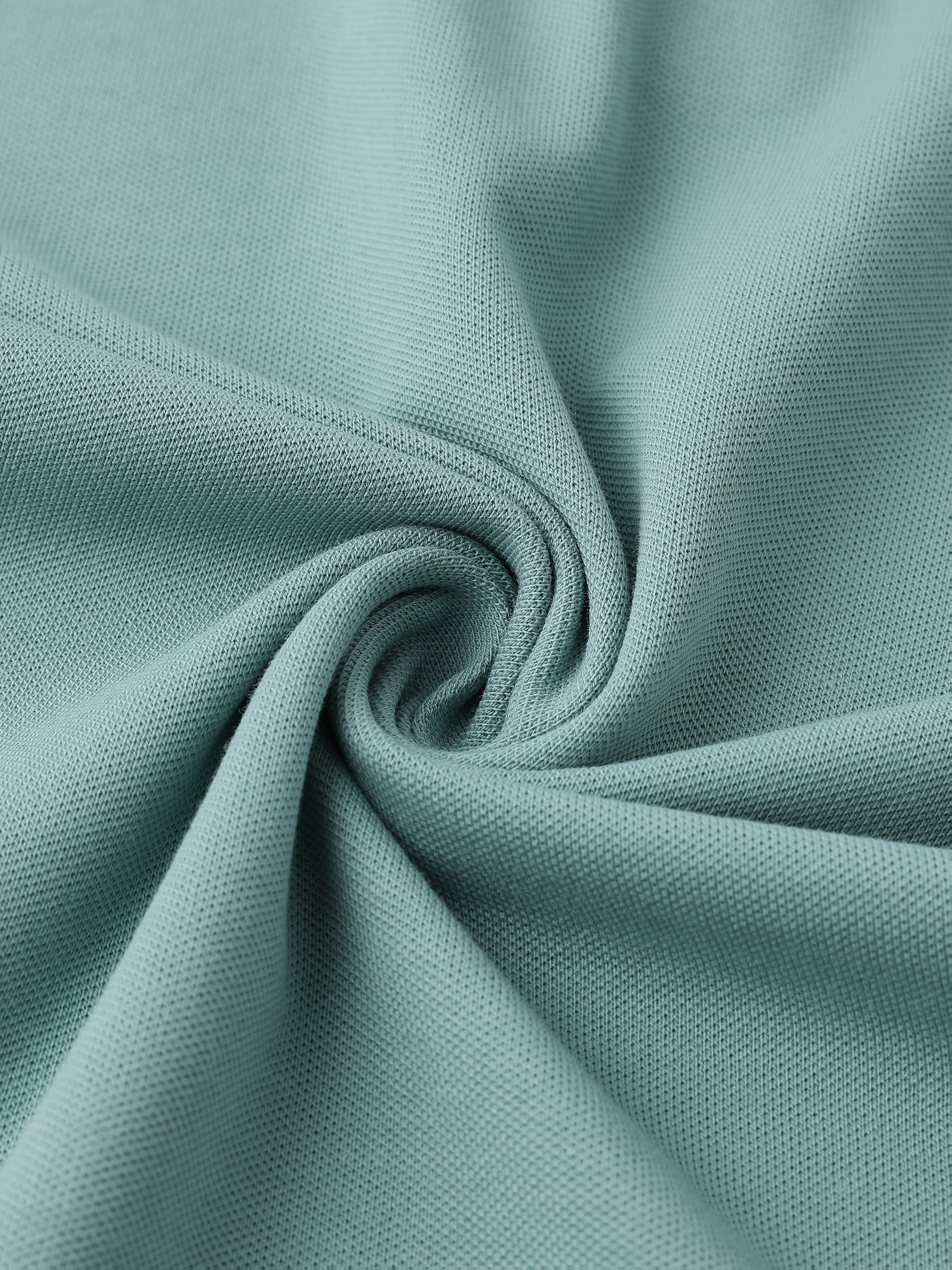 Men's Turn- Collar 95% Cotton 5 Spandex Embroidered T-Sshirt Short Sleeve Comfortable Breathability - ayq