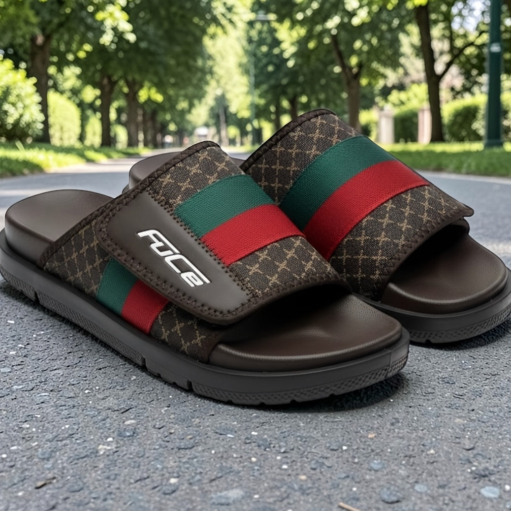 Men's Fashion Sandals with Thick EVA Sole and Floral Upper