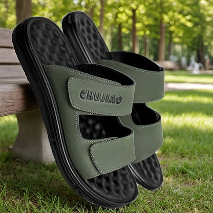 Men's Oversized PU Sports Sandals for Beach & Casual Wear