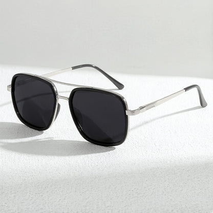 Unisex Double Bridge Polarized Sunglasses with TAC Lenses