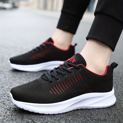 Men's Summer Lightweight Odor-Resistant Breathable Sneakers - Minimalist Lace-Up Training Shoes Suitable for Running, Gym & Casual Wear - Neutral Cushioning, Upper & Sole, Spring/Fall Transition Athletic Footwear - ayq
