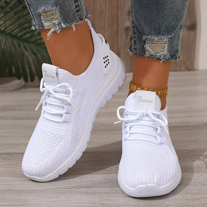 ZOSIVC Cheap Women's Shoes, Slip-on Sneakers for Women, White and Black Comfortable Summer Casual Beach, Vacation, Camping & Casual Attire Shoes | Mesh Upper Ladies' Sneakers - Gifts