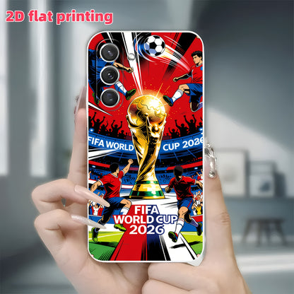 FIFA 2026 World Cup TPU Phone Case with Soccer Trophy Design