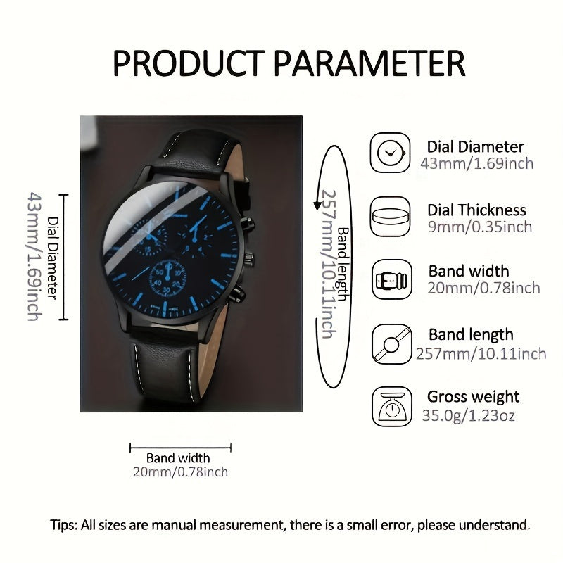 5pcs men&women&apos;s Watch Set: Stylish Casual Quartz Wristwatch, Necklace, Bracelet, Ring, and Wallet, Suitable for Women&women