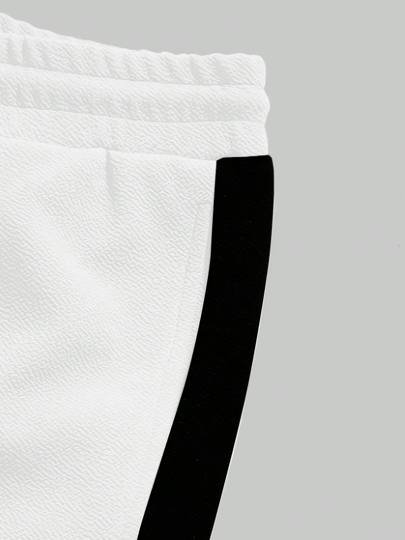 Men's Summer Casual Sportswear Set: Round Neck T-Shirt and Drawstring Pants, Fashionable Spliced Jacquard Breathable Quick-Dry Top and Bottom Outfit