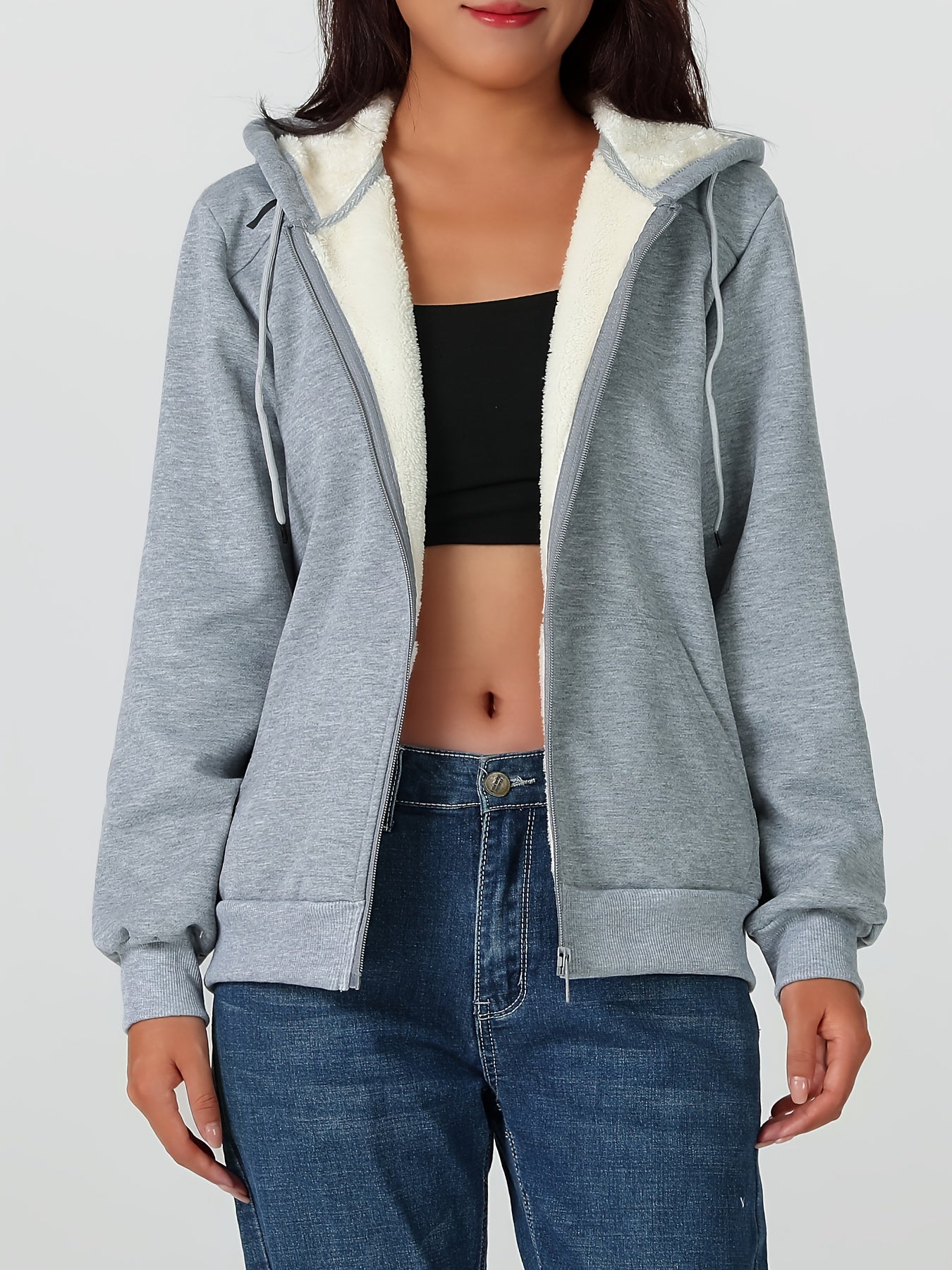 Women'S Heavyweight Winter Jacket - Thermal Insulated Cold Weather Coat with Full-Zip Closure, Large Front Pockets - Purple Outerwear for Everyday & Formal Events - Non-Stretchy Polyester Fabric - Easy-Care Ladies Outerwear,