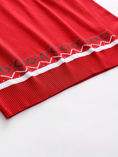 Men'S Jacquard Casual Knitted Warm Top