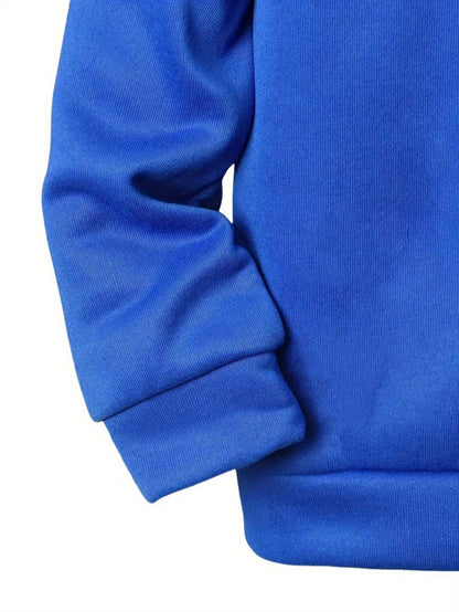 Boys' 2pcs Hoodie and Sweatpants Set with EMPORIO Print, Polyester Material, Comfortable Fit for Autumn/Winter Wear, Perfect for Daily Use and Outdoor Activities | Back-to-School Gift | Ideal for Home Sports | Essential for R