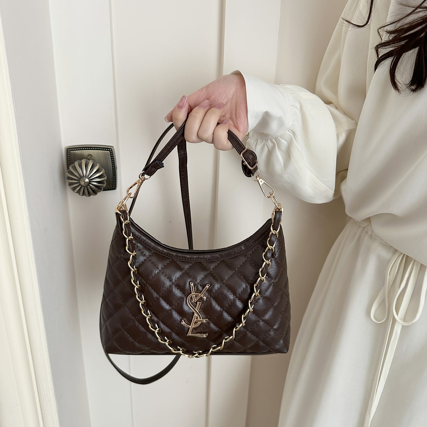 Vintage PU Women’s Embroidered Crossbody Bag with Adjustable Strap
